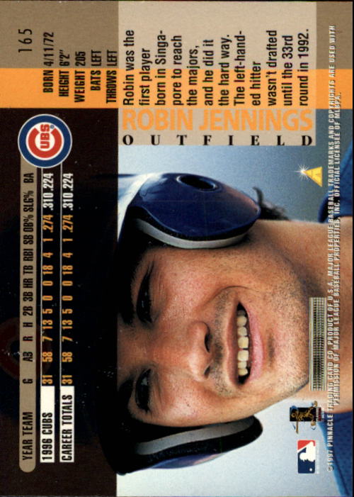 B1775- 1997 Pinnacle Baseball Cards 1-200 +Inserts -You Pick- 15+ FREE US SHIP - Picture 329 of 418
