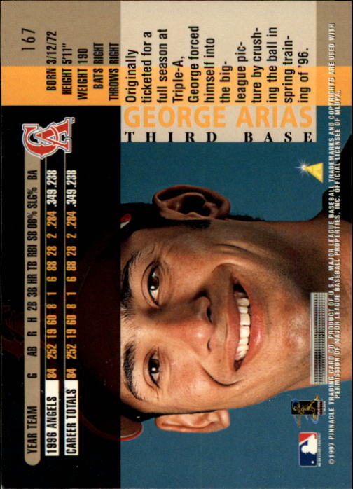 B1775- 1997 Pinnacle Baseball Cards 1-200 +Inserts -You Pick- 15+ FREE US SHIP - Picture 333 of 418
