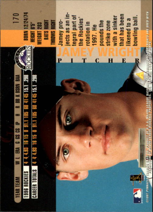 B1775- 1997 Pinnacle Baseball Cards 1-200 +Inserts -You Pick- 15+ FREE US SHIP - Picture 339 of 418