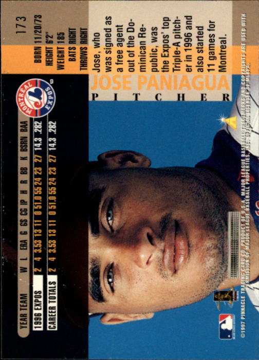 B1775- 1997 Pinnacle Baseball Cards 1-200 +Inserts -You Pick- 15+ FREE US SHIP - Picture 345 of 418