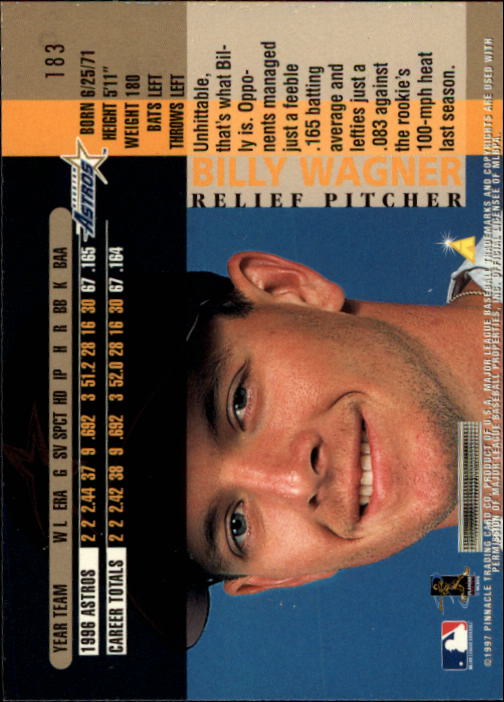 B1775- 1997 Pinnacle Baseball Cards 1-200 +Inserts -You Pick- 15+ FREE US SHIP - Picture 365 of 418
