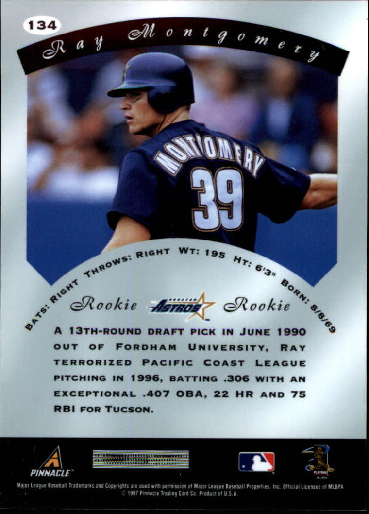 1997 Pinnacle Certified #134 Ray Montgomery RC back image