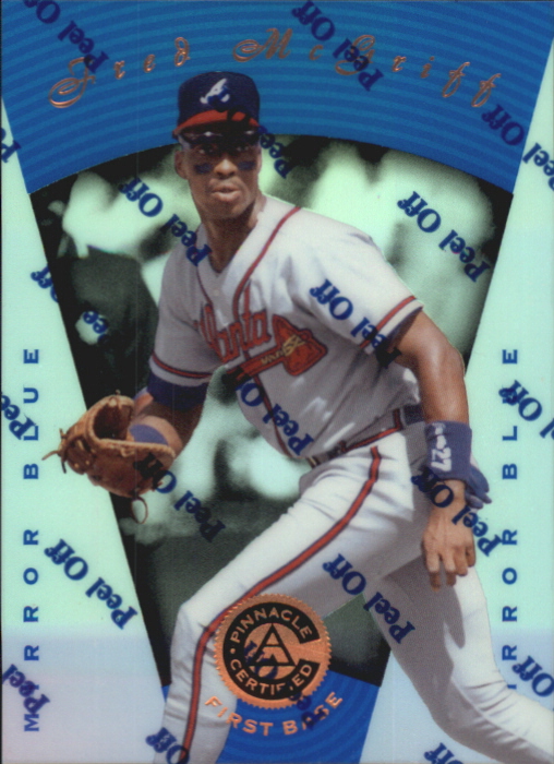 1997 Pinnacle Certified Mirror Blue #8 Fred McGriff