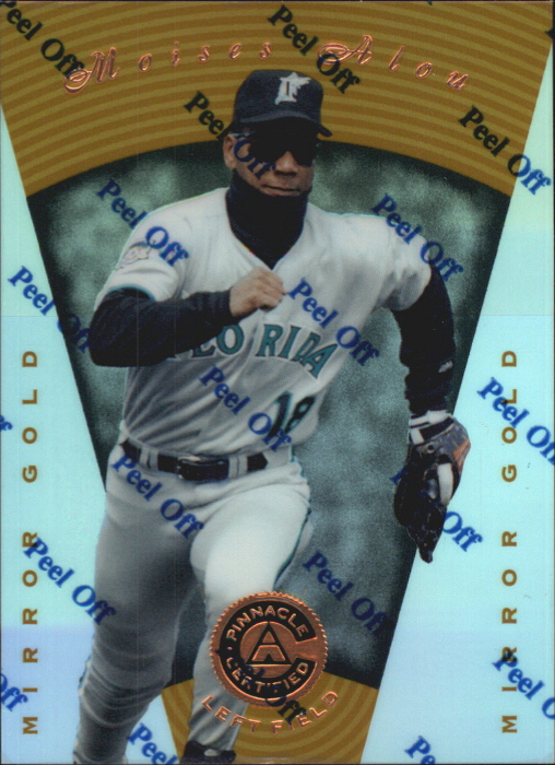 1997 Pinnacle Totally Certified Platinum Gold Moises Alou /30 #71 