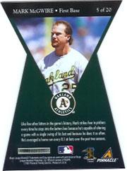 1997 Pinnacle Certified Lasting Impressions #5 Mark McGwire back image
