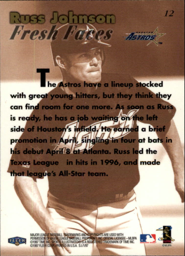 1997 Sports Illustrated #12 Russ Johnson back image