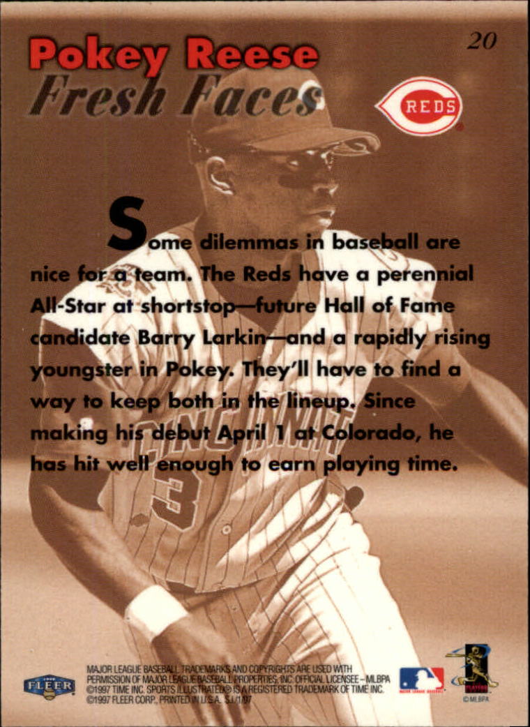 1997 Sports Illustrated #20 Pokey Reese back image