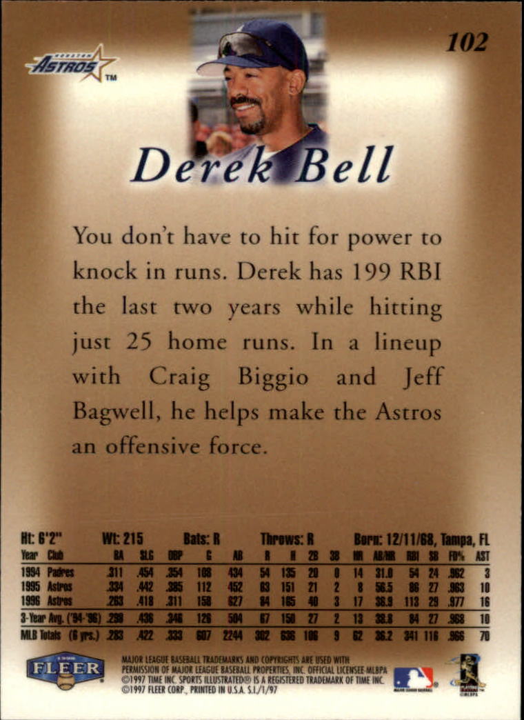 1997 Sports Illustrated #102 Derek Bell back image