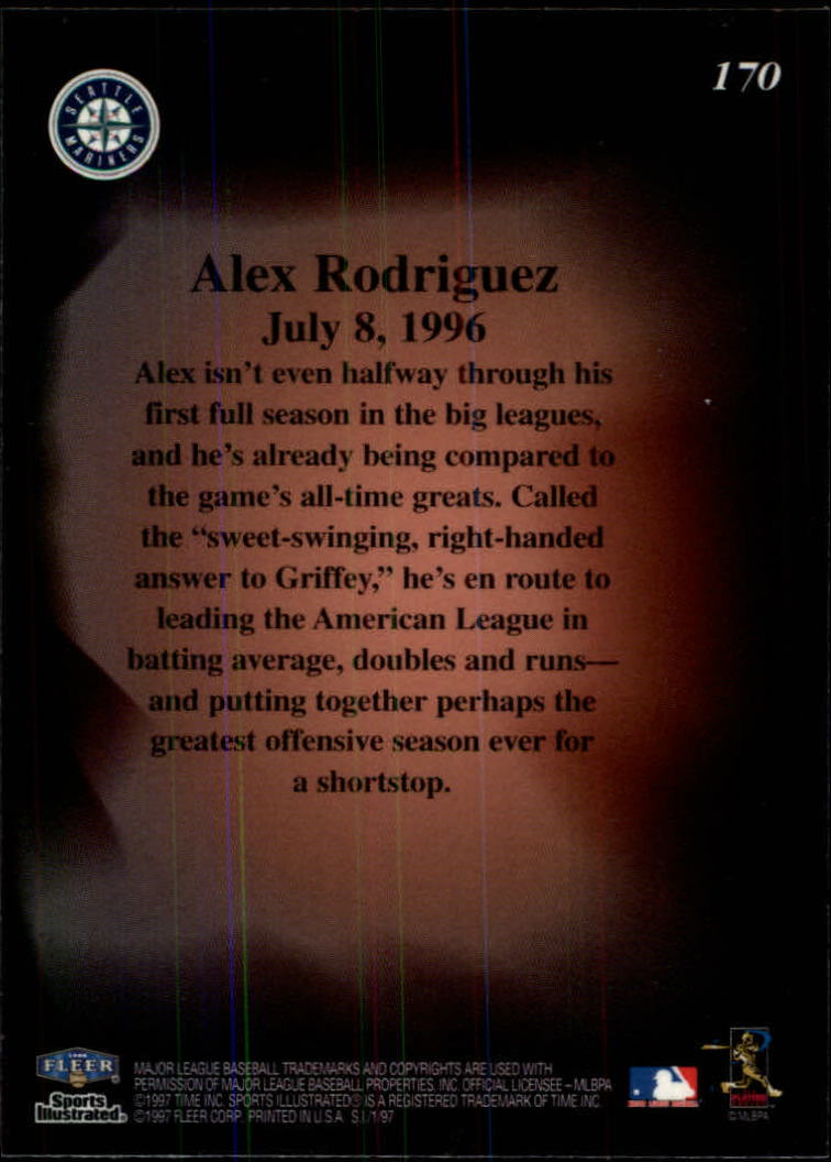 1997 Sports Illustrated #170 Alex Rodriguez CC back image