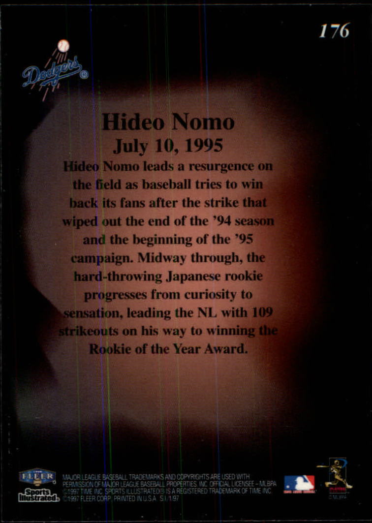 1997 Sports Illustrated #176 Hideo Nomo CC back image