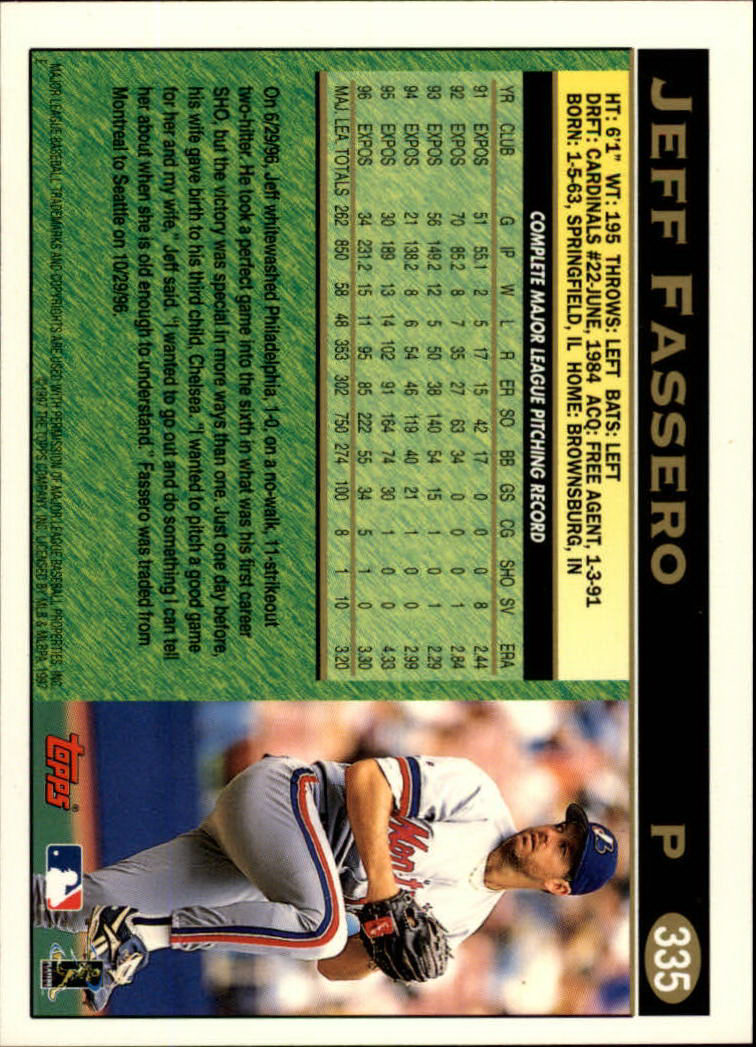 A1054- 1997 Topps Baseball Cards 251-496 +Inserts -You Pick- 15+ FREE US SHIP