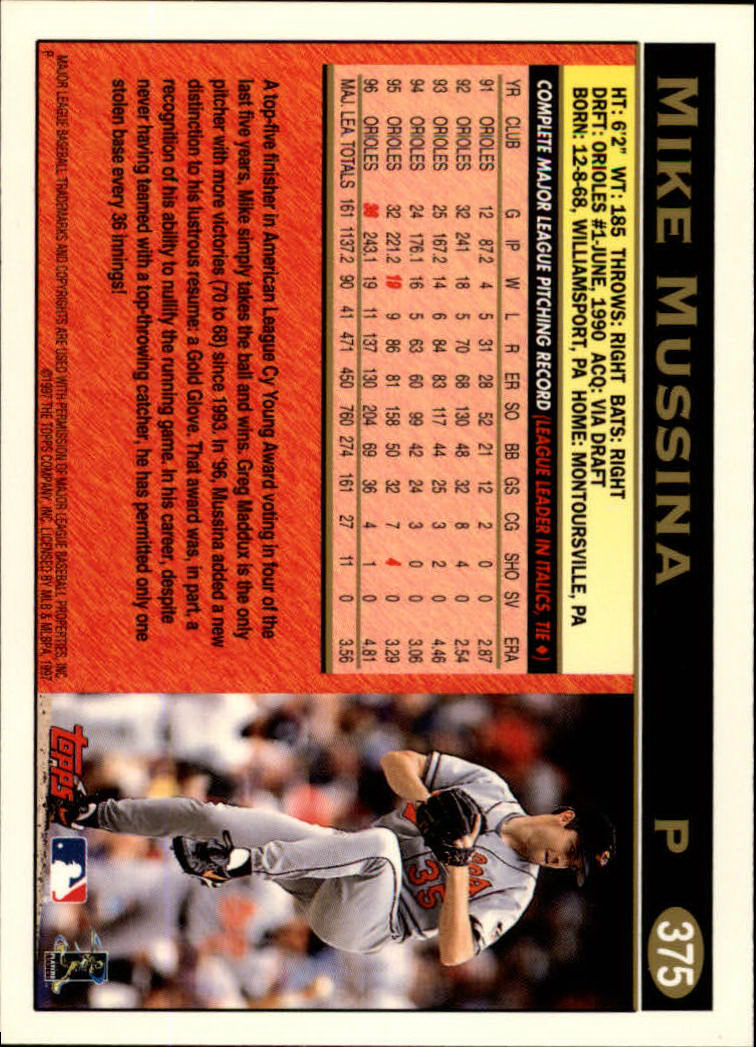 A1054- 1997 Topps Baseball Cards 251-496 +Inserts -You Pick- 15+ FREE US SHIP - Picture 241 of 475