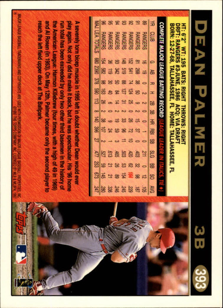 A1054- 1997 Topps Baseball Cards 251-496 +Inserts -You Pick- 15+ FREE US SHIP - Picture 275 of 475