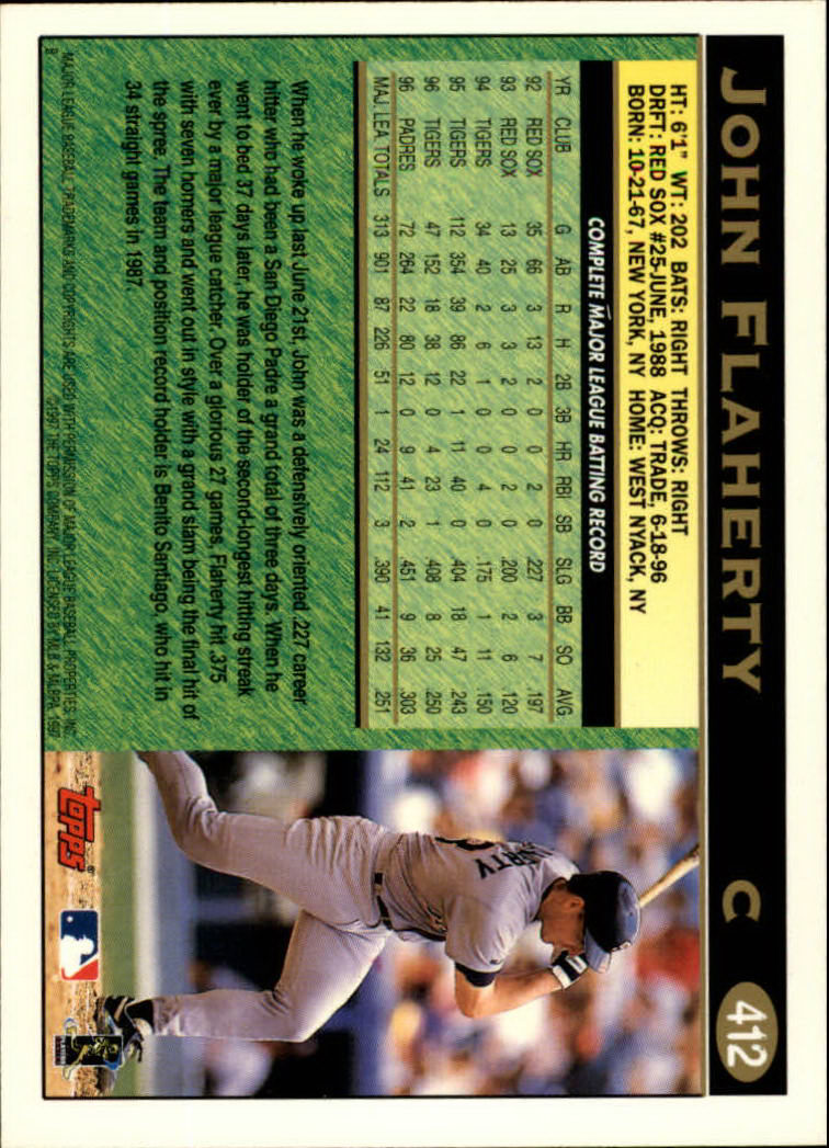A1054- 1997 Topps Baseball Cards 251-496 +Inserts -You Pick- 15+ FREE US SHIP - Picture 311 of 475