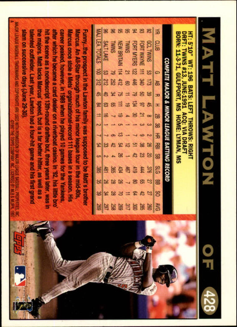 A1054- 1997 Topps Baseball Cards 251-496 +Inserts -You Pick- 15+ FREE US SHIP - Picture 343 of 475