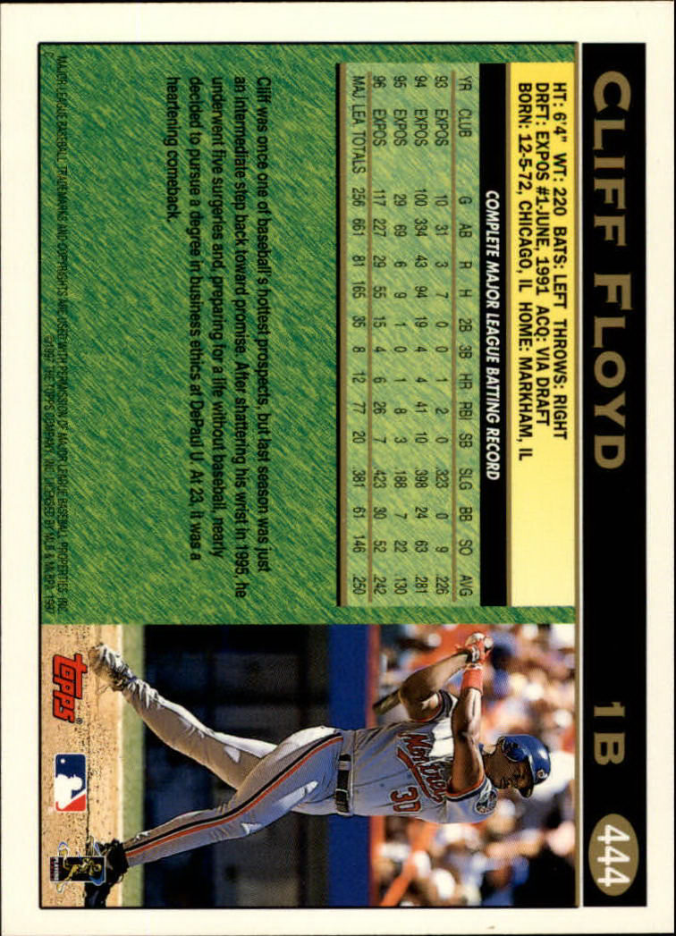 A1054- 1997 Topps Baseball Cards 251-496 +Inserts -You Pick- 15+ FREE US SHIP - Picture 375 of 475