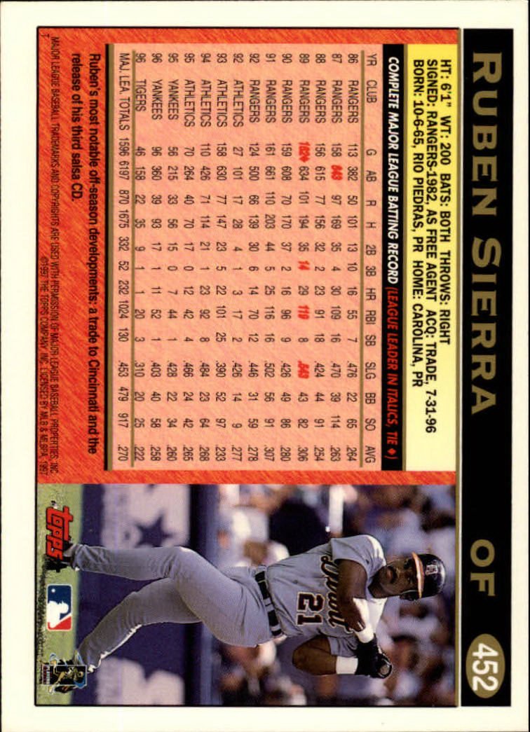 A1054- 1997 Topps Baseball Cards 251-496 +Inserts -You Pick- 15+ FREE US SHIP - Picture 391 of 475