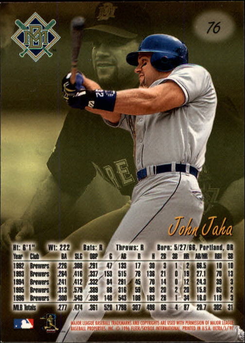 B2261- 1997 Ultra Baseball Karten #S 1-250 + Rookies -du Pick- 15 + Free US - Bild 137 von 450