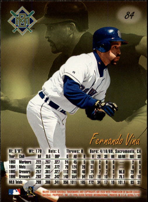 B2261- 1997 Ultra Baseball Karten #S 1-250 + Rookies -du Pick- 15 + Free US - Bild 153 von 450