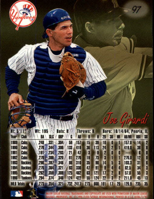 B2261- 1997 Ultra Baseball Karten #S 1-250 + Rookies -du Pick- 15 + Free US - Bild 179 von 450