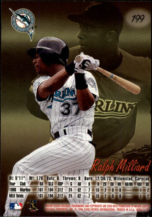 B2261- 1997 Ultra Baseball Karten #S 1-250 + Rookies -du Pick- 15 + Free US - Bild 354 von 450
