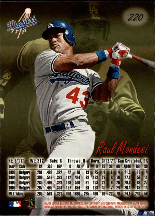 B2261- 1997 Ultra Baseball Karten #S 1-250 + Rookies -du Pick- 15 + Free US - Bild 394 von 450