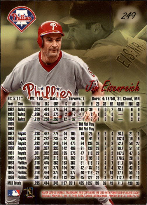 B2261- 1997 Ultra Baseball Karten #S 1-250 + Rookies -du Pick- 15 + Free US - Bild 448 von 450