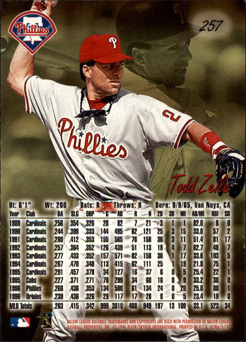 B2261- 1997 Ultra Baseball Cards 251-500 +Rookies -You Pick- 15+ FREE US SHIP - Picture 11 of 375