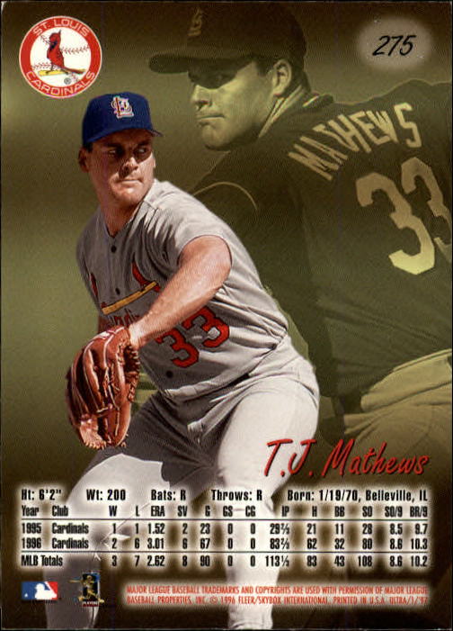 B2261- 1997 Ultra Baseball Cards 251-500 +Rookies -You Pick- 15+ FREE US SHIP - Picture 45 of 375