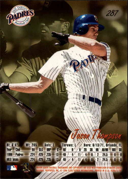 B2261- 1997 Ultra Baseball Cards 251-500 +Rookies -You Pick- 15+ FREE US SHIP - Picture 61 of 375