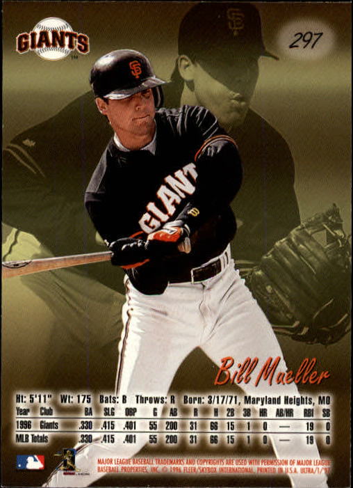 B2261- 1997 Ultra Baseball Cards 251-500 +Rookies -You Pick- 15+ FREE US SHIP - Picture 77 of 375