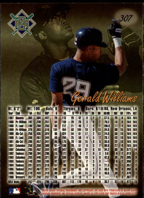 B2261- 1997 Ultra Baseball Cards 251-500 +Rookies -You Pick- 15+ FREE US SHIP - Picture 97 of 375