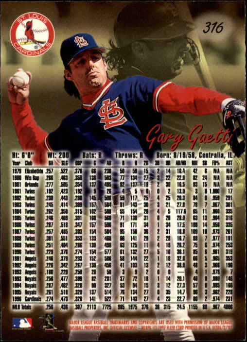 B2261- 1997 Ultra Baseball Cards 251-500 +Rookies -You Pick- 15+ FREE US SHIP - Picture 113 of 375