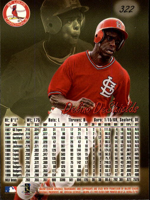 B2261- 1997 Ultra Baseball Cards 251-500 +Rookies -You Pick- 15+ FREE US SHIP - Picture 121 of 375