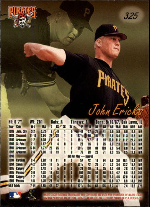 B2261- 1997 Ultra Baseball Cards 251-500 +Rookies -You Pick- 15+ FREE US SHIP - Picture 127 of 375