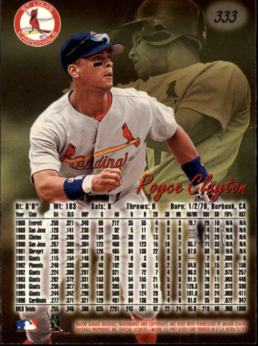 B2261- 1997 Ultra Baseball Cards 251-500 +Rookies -You Pick- 15+ FREE US SHIP - Picture 137 of 375
