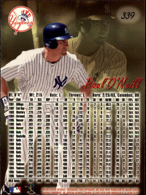 B2261- 1997 Ultra Baseball Cards 251-500 +Rookies -You Pick- 15+ FREE US SHIP - Picture 147 of 375
