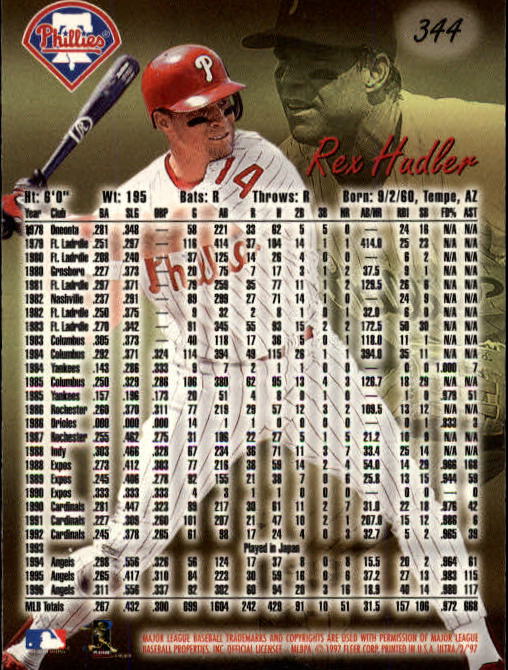 B2261- 1997 Ultra Baseball Cards 251-500 +Rookies -You Pick- 15+ FREE US SHIP - Picture 189 of 495