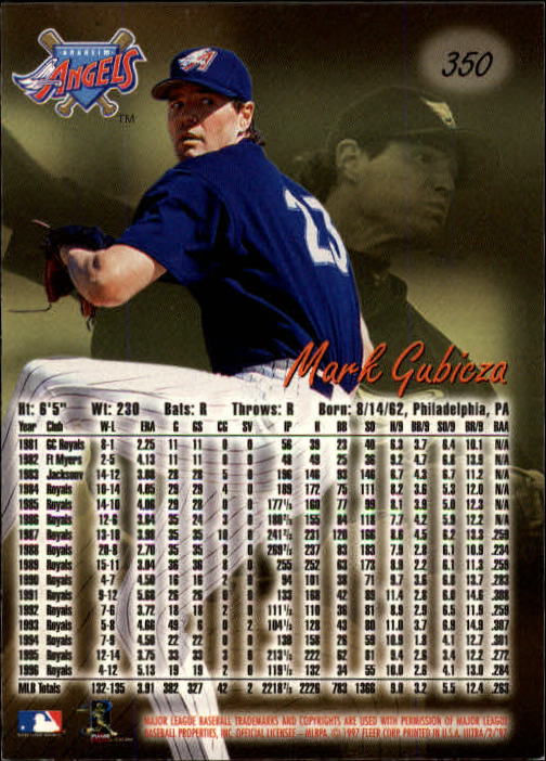 B2261- 1997 Ultra Baseball Cards 251-500 +Rookies -You Pick- 15+ FREE US SHIP - Picture 201 of 495