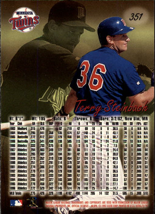 B2261- 1997 Ultra Baseball Cards 251-500 +Rookies -You Pick- 15+ FREE US SHIP - Picture 165 of 375