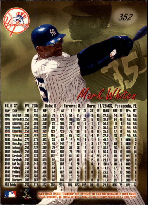 B2261- 1997 Ultra Baseball Cards 251-500 +Rookies -You Pick- 15+ FREE US SHIP - Picture 167 of 375