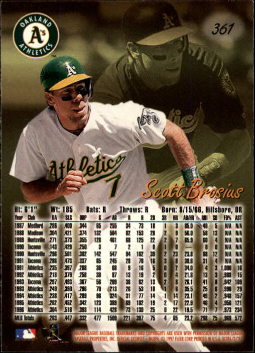 B2261- 1997 Ultra Baseball Cards 251-500 +Rookies -You Pick- 15+ FREE US SHIP - Picture 222 of 495