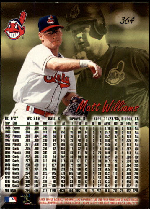 B2261- 1997 Ultra Baseball Cards 251-500 +Rookies -You Pick- 15+ FREE US SHIP - Picture 180 of 375