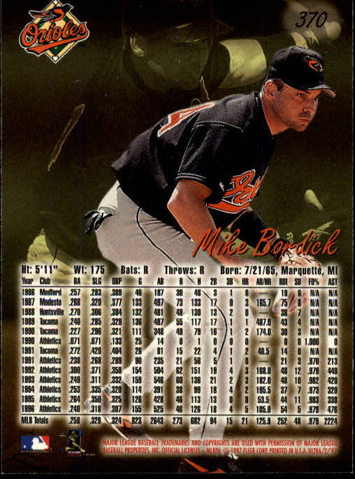 B2261- 1997 Ultra Baseball Cards 251-500 +Rookies -You Pick- 15+ FREE US SHIP - Picture 240 of 495