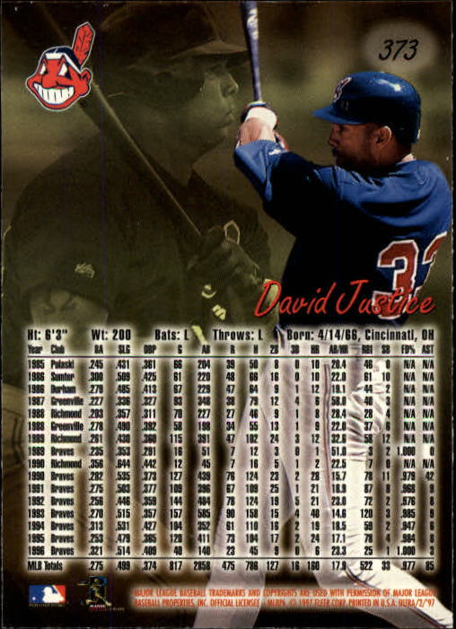 B2261- 1997 Ultra Baseball Cards 251-500 +Rookies -You Pick- 15+ FREE US SHIP - Picture 194 of 375