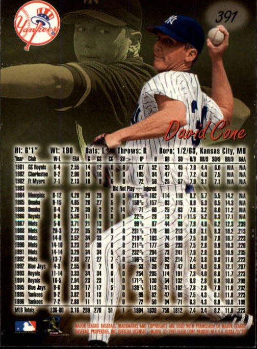 B2261- 1997 Ultra Baseball Cards 251-500 +Rookies -You Pick- 15+ FREE US SHIP - Picture 220 of 375