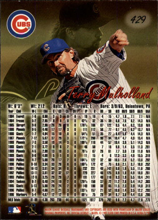 B2261- 1997 Ultra Baseball Cards 251-500 +Rookies -You Pick- 15+ FREE US SHIP - Picture 287 of 375