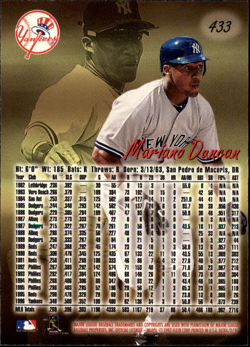 B2261- 1997 Ultra Baseball Cards 251-500 +Rookies -You Pick- 15+ FREE US SHIP - Picture 365 of 495