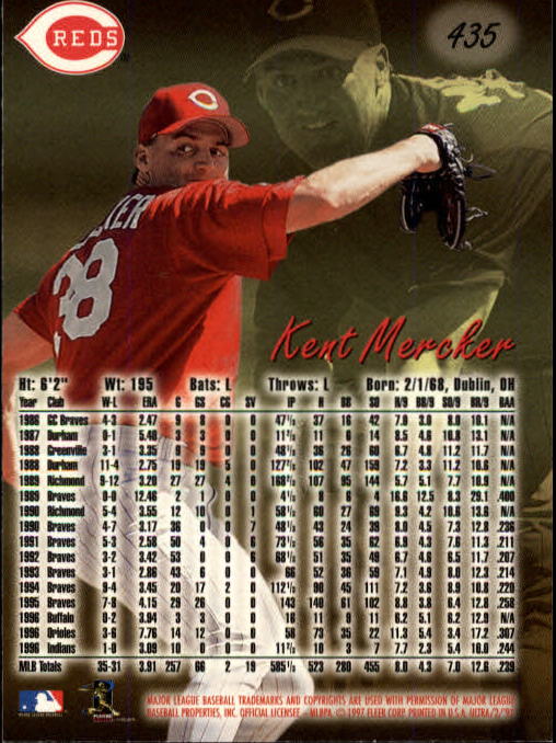 B2261- 1997 Ultra Baseball Cards 251-500 +Rookies -You Pick- 15+ FREE US SHIP - Picture 295 of 375