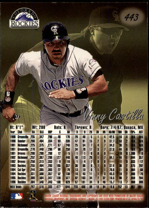 B2261- 1997 Ultra Baseball Cards 251-500 +Rookies -You Pick- 15+ FREE US SHIP - Picture 307 of 375